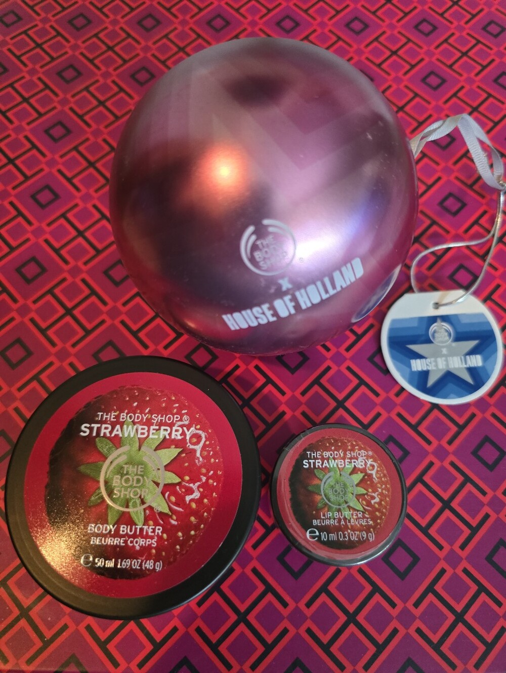 The Body Shop X House Of Holland Ornament Body & Lip Butter Set
